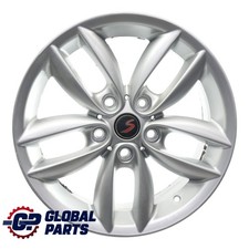Mini R60 R61 Silver Wheel Alloy Rim 17" 7J 5-Star Double Spoke 124 ET:50 9803723
