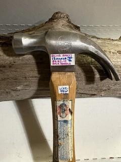 Vintage RARE Belknap Blue Grass Claw Hammer BG47 13 ☆26 Original Octogon Handle