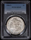 1884-S Morgan Silver Dollar $1 PCGS XF45