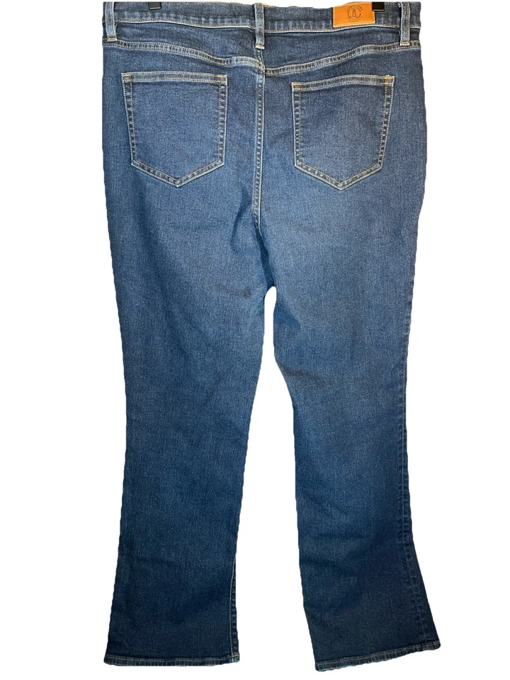 Pantalones de mezclilla Lands End azules para mujer talla 16 corte recto corte bootcut Foto 4 de 4