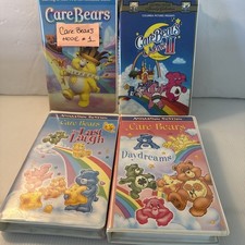 Care Bears VHS Movies Lot Of 4 Clamshell Cases