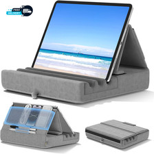 Tablet Pillow Holder Foldable Ipad Stand for Lap Bed and Desk Tablet Soft Pad