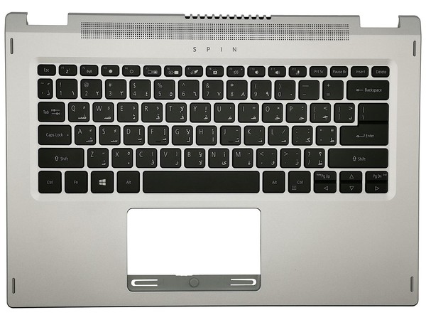 Acer Spin SP114-31 SP114-31N Cover Handauflage Tastatur Arabisch Silber-image