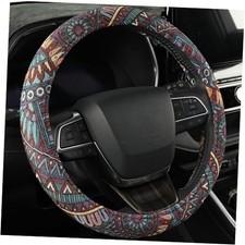 Boho Steering Wheel Cover,Baja Style Saddle Standard Size 14.5"-15" 08
