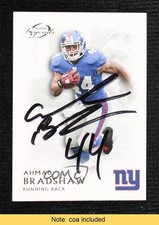 JSA Certified 2011 Topps Gridiron Legends Ahmad Bradshaw #71 COA Auto 0q3
