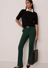 Ann Taylor The Petite Sophia Pant Green Pine Grove Size 2 P NWT