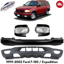 Front Bumper Face Bar Prime Steel Fog Lights Kit For 1999-2002 Ford Expedition Front Bumper Face Bar Prime Steel Fog Lights Kit For 1999-2002 Ford Expedition