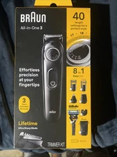 Braun All-in-One 3 Rechargeable Shaver Trimmer Kit
