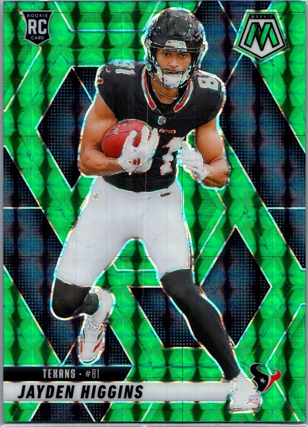 2025 Panini Mosaic #346 Jayden Higgins Mosaic Green