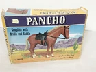 1960s MARX JOHNNY WEST BROWN PANCHO HORSE WITH ACCESSORIES IN BOX LOT #15