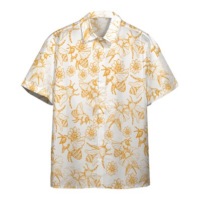 3D Bees Hawaii Shirt