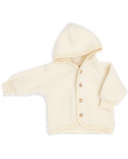 Engel Natur Kinder Kapuzenjacke aus Fleece-Schurwolle IVN BEST