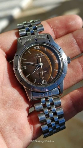 Orologio Uomo Vintage Edox Ferex Idromatic Skin Diver