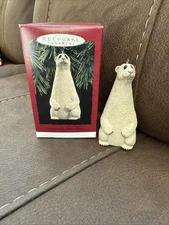 1992 Hallmark Lou Rankin Polar Bear Keepsake Christmas Ornament