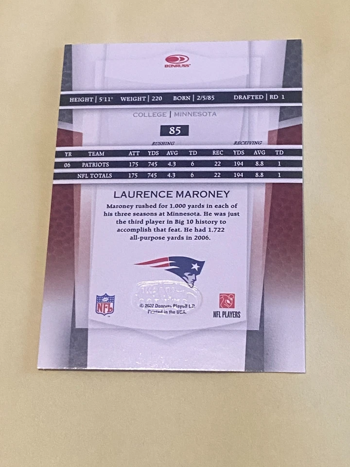 2007 LEAF CERTIFIED LAURENCE MARONEY - Image 3 of 3