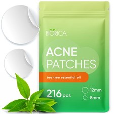 Pimple Patches for Face with Tea Tree Oil 216 Pcs. Hydrocolloid Acne Pimple Patc