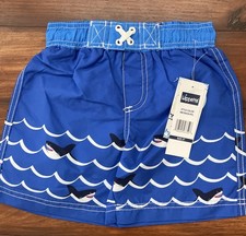 Wippette Boy Blue Shark Swim Trunks Size 2T