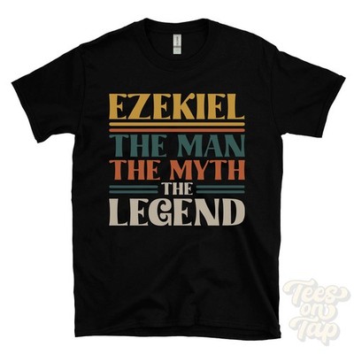 EZEKIEL DER MANN MYTHOS DIE LEGENDE T-SHIRT Herren Name Geschenk für Ihn Bruder Papa Sohn