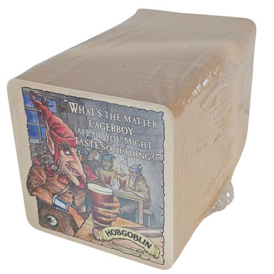Hobgoblin Beer Coasters Wychwood Square Pub Bar Coasters Sealed Sleeve 100