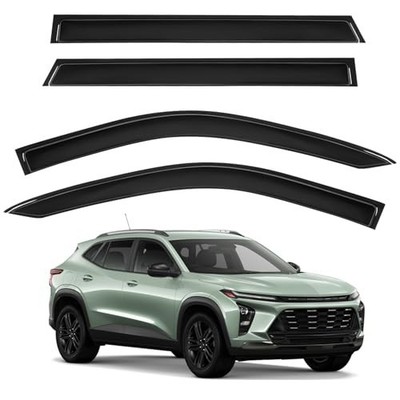 Tape-On Rain Guards Window Deflectors for Chevy Trax 2024 2025 Side Vent Shades