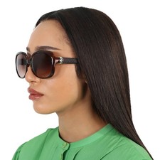 Salvatore Ferragamo Brown Gradient Rectangular Ladies Sunglasses SF739SA 210 59