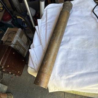 antique brass telescope