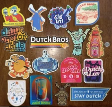 DUTCH Bros STICKER Lot COFFEE 16 Great COLLECTOR Starter GROUP Set 2019 - 2025