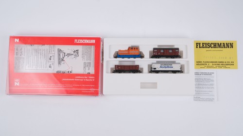 Fleischmann N 780903 Industriebahn-Güterzug-Set Gleichstrom | Zustand: Gebraucht