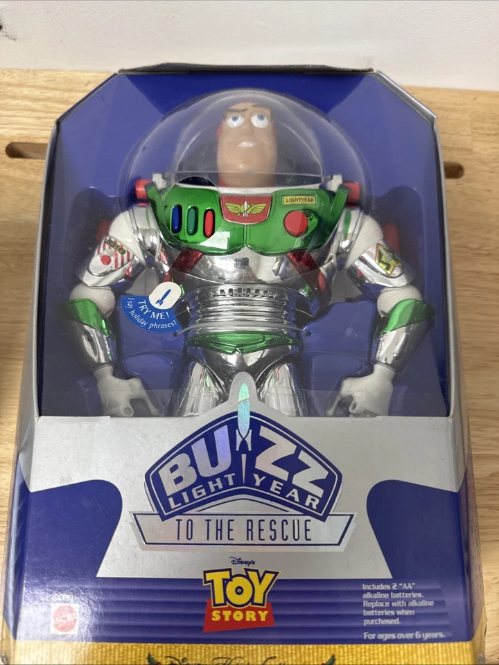 Buzz Lightyear Edición Especial Holiday Hero 1998 Nuevo, Sin Abrir en Caja Foto 2 de 3
