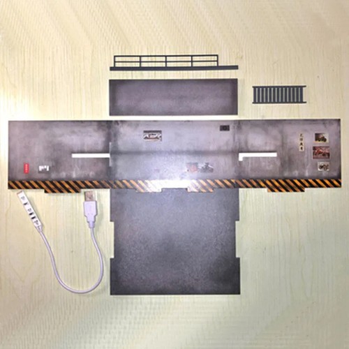 Diorama 1/64 Car Garage Model LED Lighting Car Parking Lot Scene Display Model29 - Picture 2 of 5