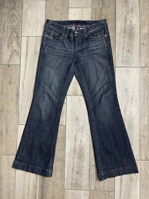 Refuge Boot Cut Stretch Jeans Womens Size 9 / 10 S Low Rise Blue Denim 31X30