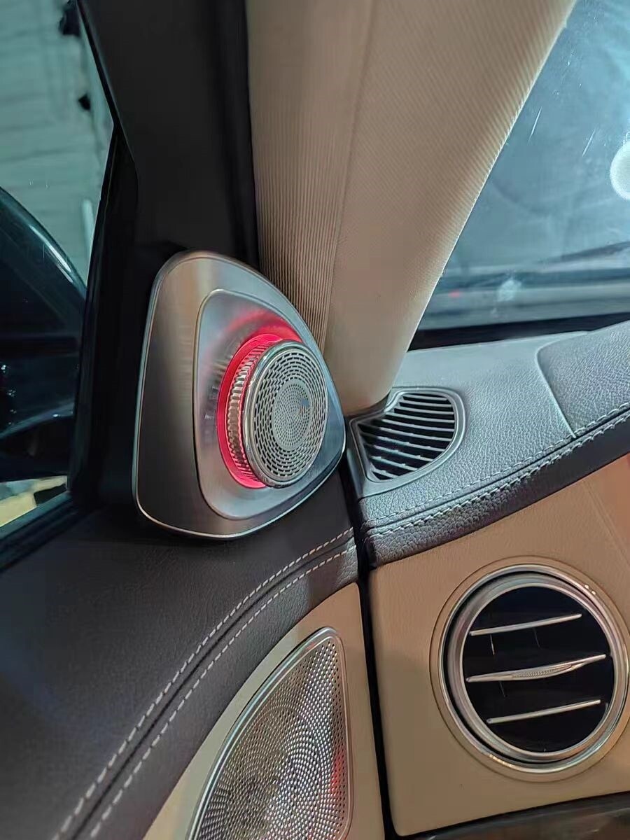 For 2014-2017 Mercedes W222 S-Class 7 Color 4D Tweeter LED Speaker