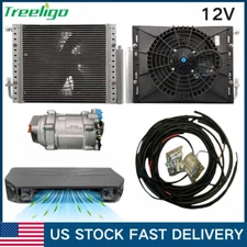 12000 BTU RV Air Conditioner 12V DC Under Dash Evaporator Electric AC Compressor