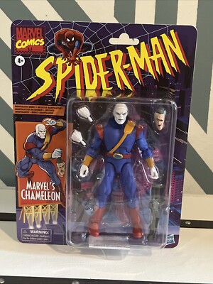 Marvel Legends Series Spider-Man Comics Retro Chameleon 6" Action ...