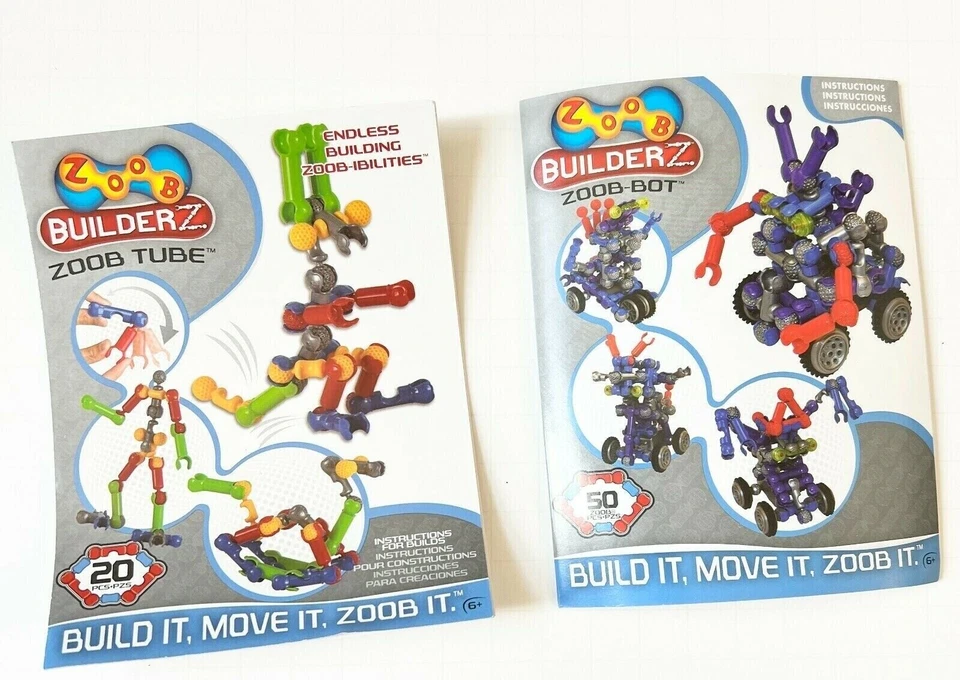 Zoob Bot Tube BuilderZ Parts Pull Back Motor Action - Image 2 of 3