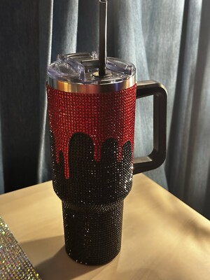Blood Drip Rhinestone Tumbler 40 Oz Spirit Halloween. Hard To Find