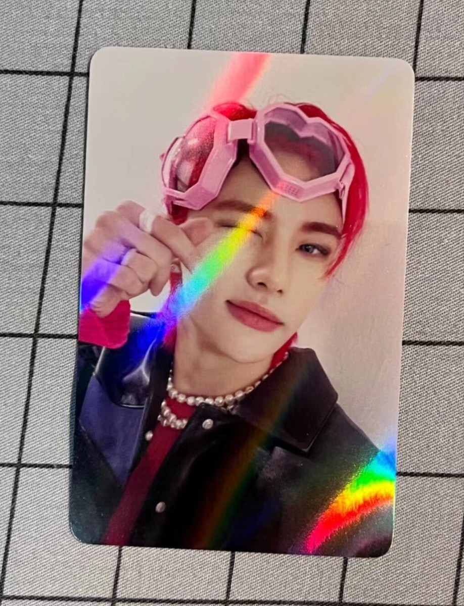 RED HAIR-Stray kids Hyunjin ODDINARY Official Photocard Store
