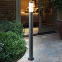 Stehlampe AußEnleuchte Gartenleuchte Terrasse Edelstahl Anthrazit E27 H 110 Cm