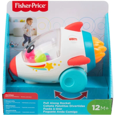 Fisher-Price Dream Land Pull Along Rocket 12+ months 1+ year baby Toddler Toy