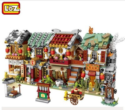 4 Set LOZ Blocks Chinese Mini Street 