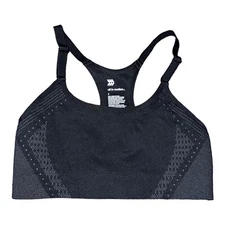 ALL IN MOTION Sports Bra High Support Bonded Seamless Womens Heather Black S