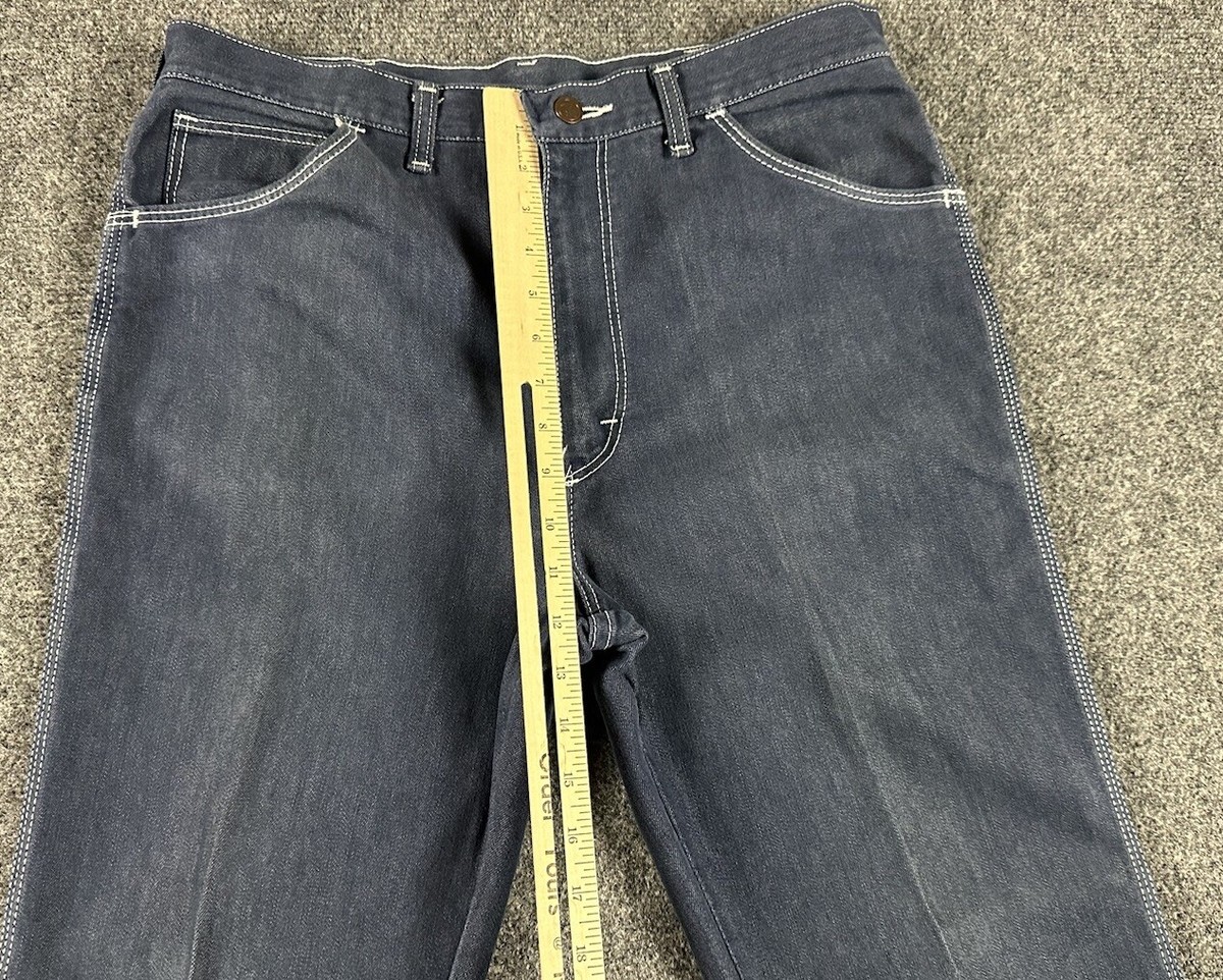 Vtg Sheplers Denim Jeans 36X36 Blue Western Retro Stitch USA