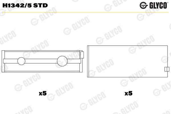 Glyco Kurbelwellenlager FüR Nissan Patrol GR V Wagon Y61 3.0 Dti Terrano II R20-image