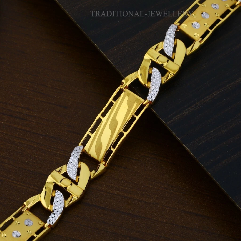 Gold Men Cuban Link Bracelet - Stainless Steel Curb Link Biker Bracelets |  eBay