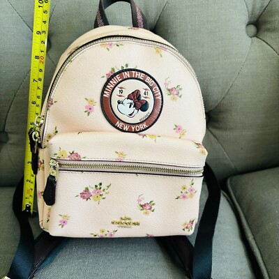 Coach Disney Minnie Mouse Charlie Backpack Black Limited 