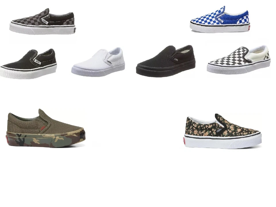 Zapato deportivo clásico sin cordones Vans para niños Foto 3 de 3