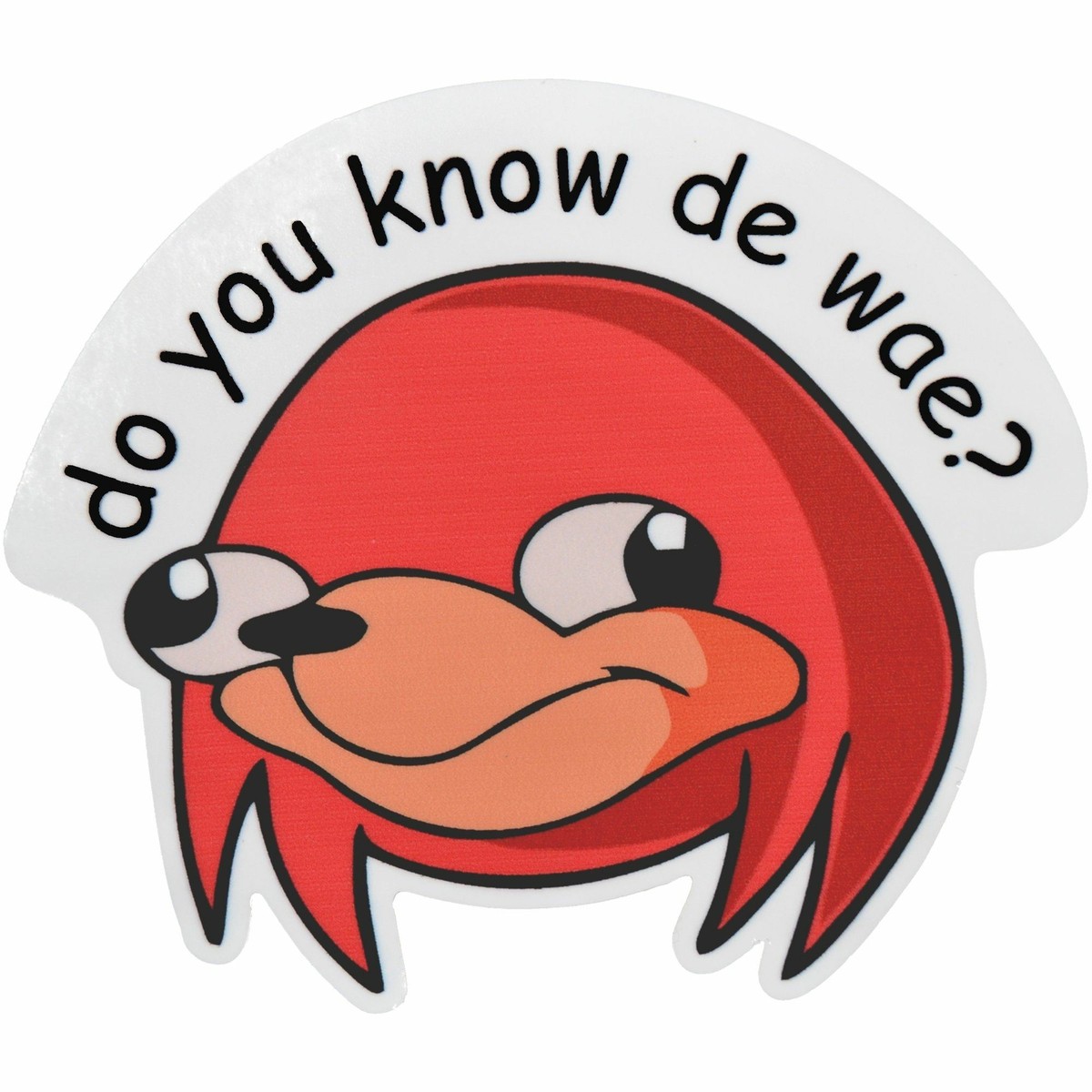 ugandan knuckles pokemon cards Do you know the wae? - 4 inch Sticker UnderTheo