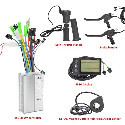 E-Bike Controller with Display PAS Throttle Brake 24V-48V 250W/350W Motor FS - Picture 25 of 25