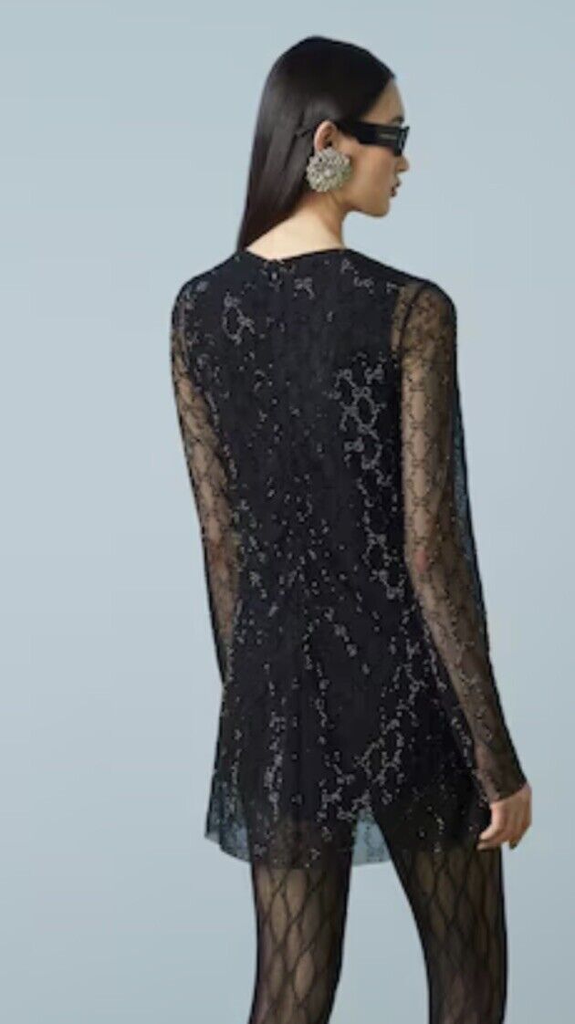 【関税&送料込み】Gucci Gg Tulle Coulottes Gucci crystal GG tulle minidress Dress- BNWT - RRP$7,600 USD