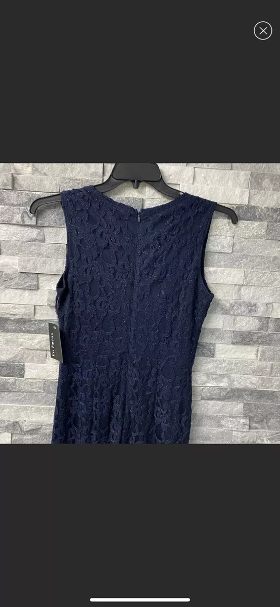 En focus studio navy lace best sale dress